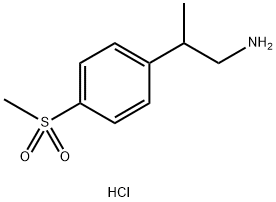 2-(4-methanesulfonylphenyl)propan-1-amine hydrochloride 구조식 이미지