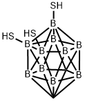 1,2-Dicarbadodecaborane(12)-8,9,12-trithiol 구조식 이미지