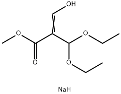 2-Propenoic acid, 2-(diethoxymethyl)-3-hydroxy-, methyl ester, sodium salt (1:1) 구조식 이미지