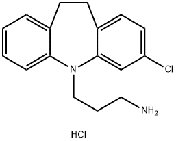 N-Didesmethylclomipramine hydrochloride salt Structure