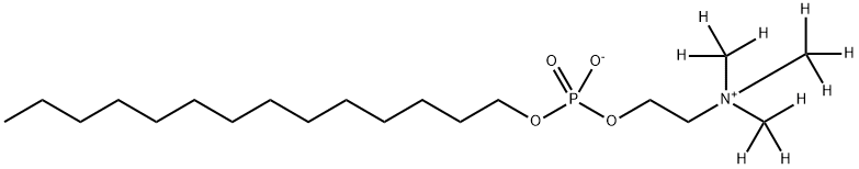 [2H9]-n-Tetradecyl Phosphocholine Structure