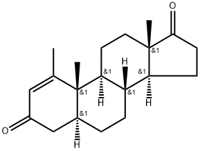 1-Methyl-5α-androst-1-ene-3,17-dione 구조식 이미지