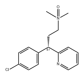 2-Pyridinepropanamine, γ-(4-chlorophenyl)-N,N-dimethyl-, N-oxide, (S)- (9CI) 구조식 이미지
