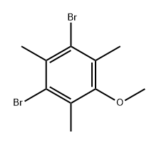 1,3-dibromo-5-methoxy-2,4,6-trimethylbenzene Structure