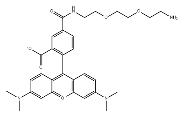 TAMRA-PEG2-NH2 Structure