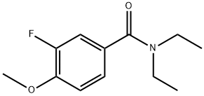 N,N-diethyl-3-fluoro-4-methoxybenzamide 구조식 이미지