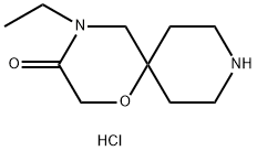 4-ethyl-1-oxa-4,9-diazaspiro[5.5]undecan-3-one hydrochloride Structure