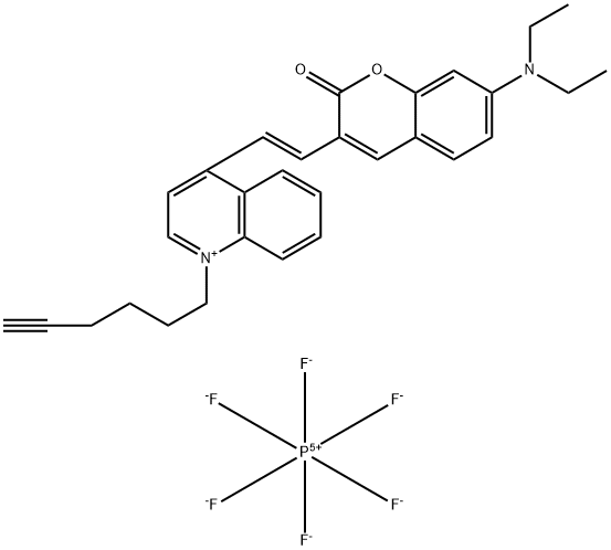 Alkyne MegaStokes dye 732 for click labeling Structure