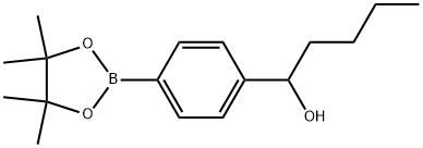 α-Butyl-4-(4,4,5,5-tetramethyl-1,3,2-dioxaborolan-2-yl)benzenemethanol Structure