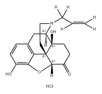 Naloxone-d5 HCl Structure