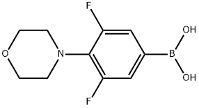 B-[3,5-Difluoro-4-(4-morpholinyl)phenyl]boronic acid Structure