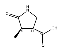 (3R,4R)-4-Methyl-5-oxopyrrolidine-3-carboxylic acid Structure