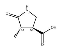 (3S,4S)-4-Methyl-5-oxopyrrolidine-3-carboxylic acid Structure