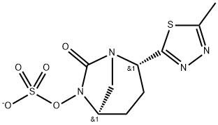 Sulfuric acid, mono[(2S,5R)-2-(5-methyl-1,3,4-thiadiazol-2-yl)-7-oxo-1,6-diazabicyclo[3.2.1]oct-6-yl] ester, ion(1-) Structure