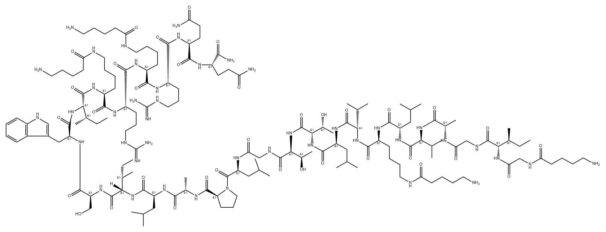 (5-aminopentanoyl)melittin Structure