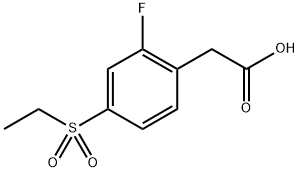 (4-Ethanesulfonyl-2-fluoro-phenyl)-acetic acid Structure