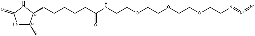 Azide-PEG3-Desthiobiotin Structure