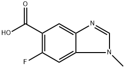 6-fluoro-1-methyl-1H-benzo[d]imidazole-5-carboxylic acid Structure