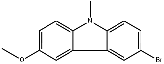 3-Bromo-6-methoxy-9-methyl-9H-carbazole Structure