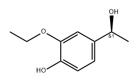 Benzenemethanol, 3-ethoxy-4-hydroxy-α-methyl-, (αS)- Structure