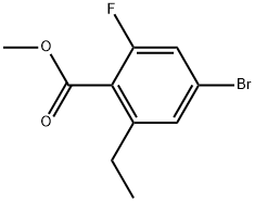 methyl 4-bromo-2-ethyl-6-fluorobenzoate Structure