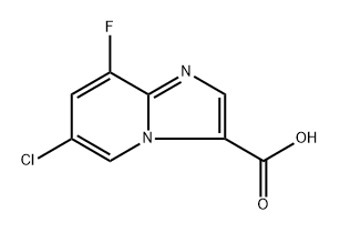 6-Chloro-8-fluoro-imidazo[1,2-a]pyridine-3-carboxylic acid Structure