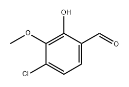 4-chloro-2-hydroxy-3-methoxybenzaldehyde Structure