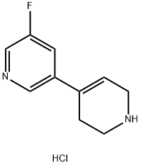 3-fluoro-5-(1,2,3,6-tetrahydropyridin-4-yl)pyridine dihydrochloride Structure