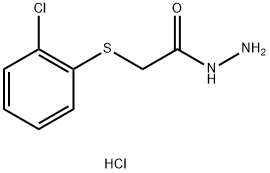 2-[(2-chlorophenyl)sulfanyl]acetohydrazide hydrochloride Structure