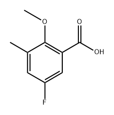 5-Fluoro-2-methoxy-3-methylbenzoic acid Structure