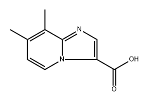 7,8-dimethylimidazo[1,2-a]pyridine-3-carboxylic acid Structure