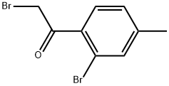 2-Bromo-1-(2-bromo-4-methylphenyl)ethanone Structure