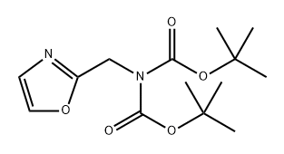 N-,N-diboc-Oxazol-2-yl-methylamine Structure