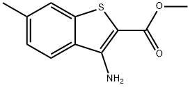 methyl 3-amino-6-methylbenzo[b]thiophene-2-carboxylate Structure