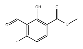 methyl 4-fluoro-3-formyl-2-hydroxybenzoate Structure