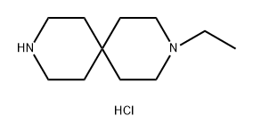 3,9-Diazaspiro[5.5]undecane, 3-ethyl-, hydrochloride (1:1) Structure