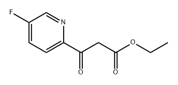 2-Pyridinepropanoic acid, 5-fluoro-β-oxo-, ethyl ester Structure