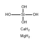 calcium magnesium silicate(3:1:2) 구조식 이미지