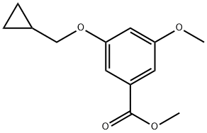 methyl 3-(cyclopropylmethoxy)-5-methoxybenzoate Structure