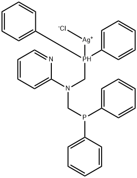 AgCl(N,N-bis-(diphenylphosphanylmethyl)-2-aminopyridine) Structure