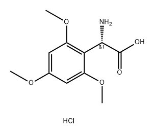 (S)-2-Amino-2-(2,4,6-trimethoxyphenyl)acetic?acid?hydrochloride Structure