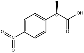 (R)-2-(4-nitrophenyl)propanoic acid 구조식 이미지