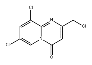 "7,9-dichloro-2-(chloromethyl)-4H-pyrido[1,2-a]pyrimidin-4-one" Structure