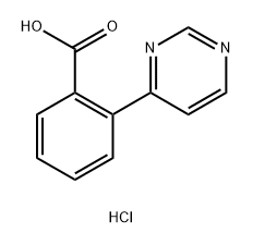 2-(Pyrimidin-4-yl)benzoic acid hydrochloride Structure