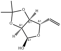 (3aS,4R,6S,6aS)-2,2-Dimethyl-6-vinyl-tetrahydro-furo[3,4-d][1,3]dioxol-4-ol Structure