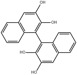 (1S)-[1,1′-Binaphthalene]-2,2′,3,3′-tetrol Structure