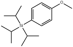 triisopropyl(4-methoxyphenyl)silane Structure