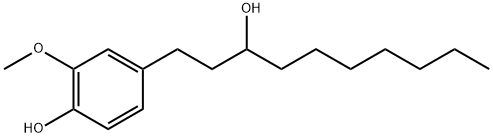 Benzenepropanol, α-heptyl-4-hydroxy-3-methoxy- Structure