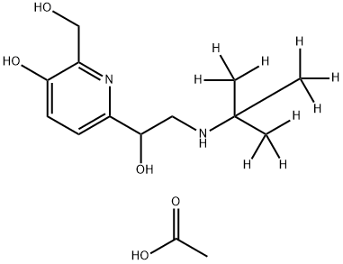 Pirbuterol-D9 acetate Structure