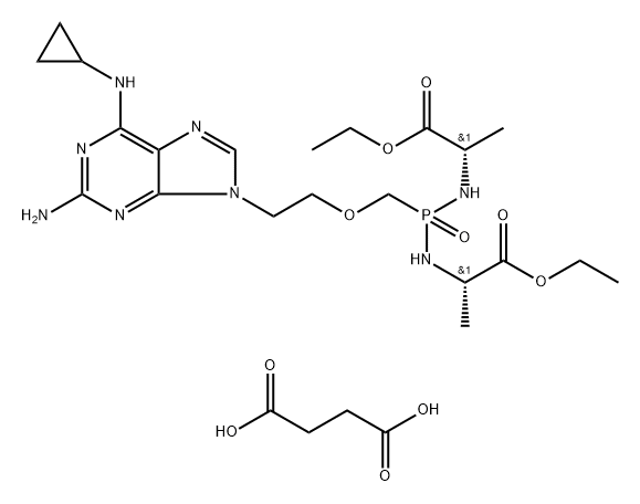 Rabacfosadine succinate Structure